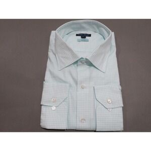 Peter Millar Shirt Mens XL Button Up Crown Crafted Flex Finish Green Check
